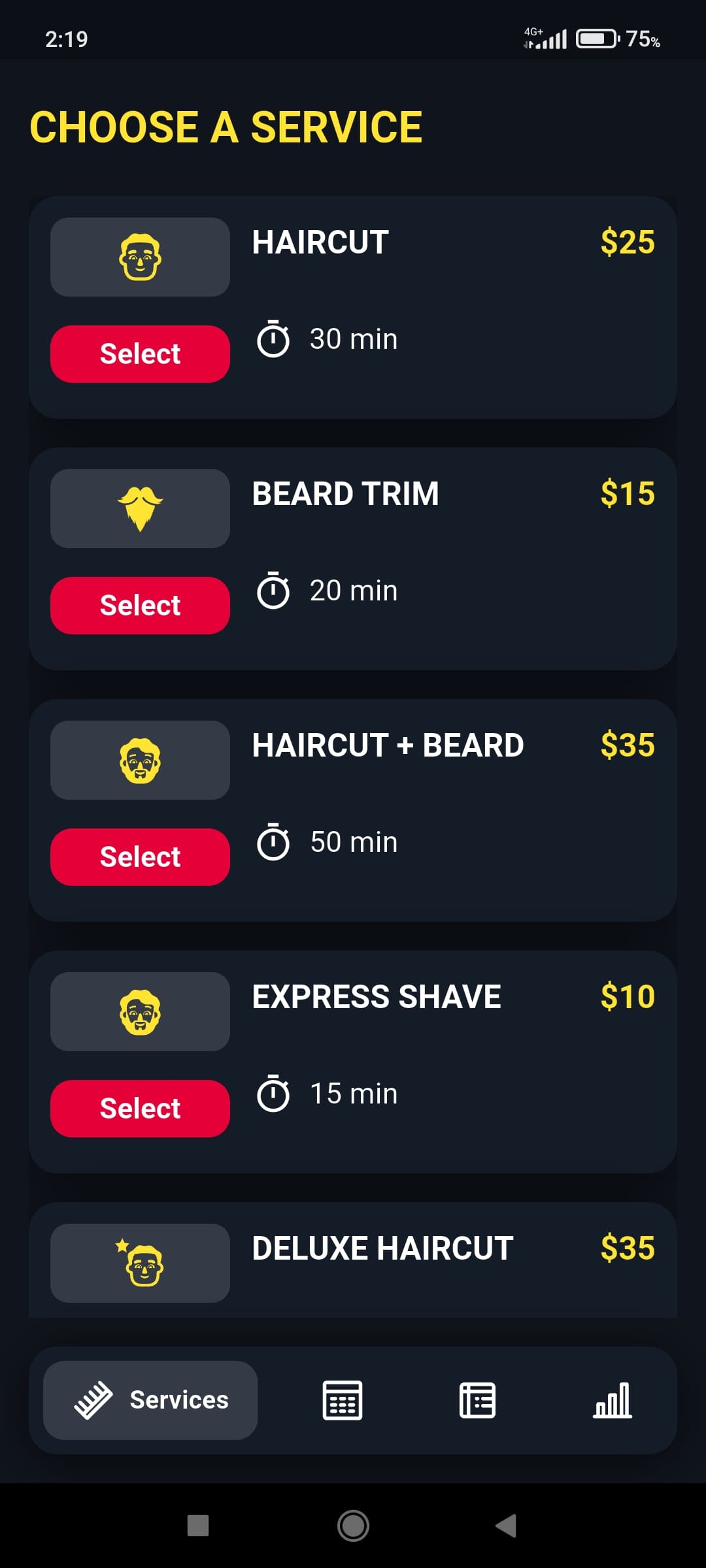 Choose a Service